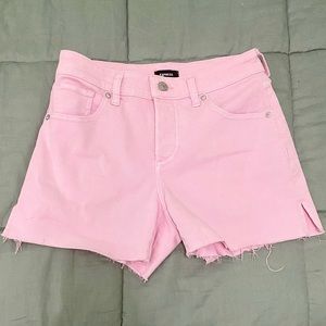 Light pink high waisted express shorts